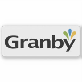 Logo van de stad Granby, Quebec, Canada Sticker