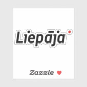 Logo van de stad Liepāja, Letland Sticker (Vel)