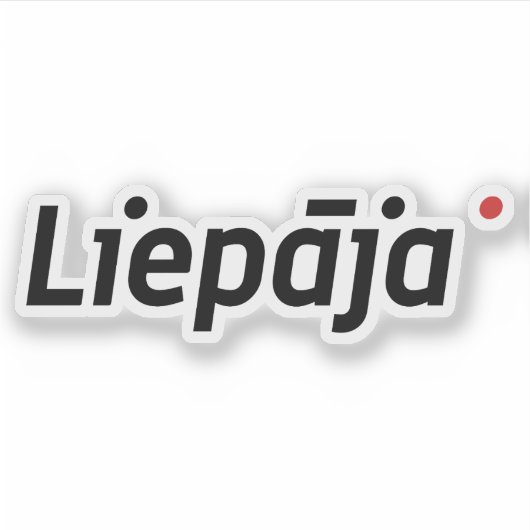 Logo van de stad Liepāja, Letland Sticker (Voorkant)