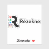 Logo van de stad Rēzekne, Letland Sticker (Vel)