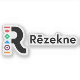 Logo van de stad Rēzekne, Letland Sticker
