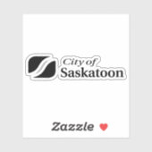 Logo van de stad Saskatoon, Saskatchewan, Canada Sticker (Vel)