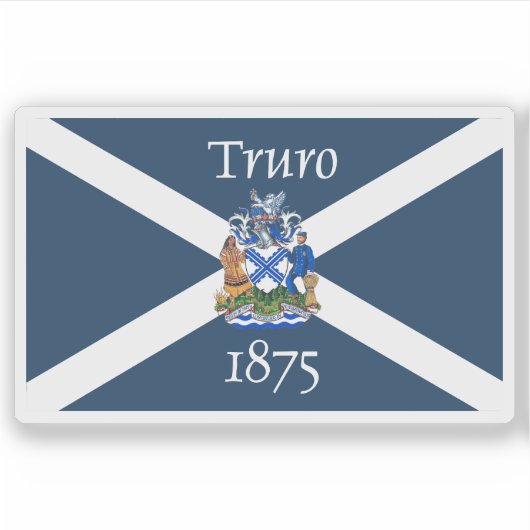 Logo van de stad Truro, Nova Scotia, Canada Sticker (Voorkant)