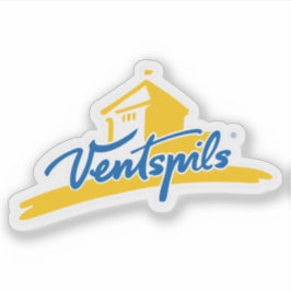 Logo van de stad Ventspils, Letland Sticker