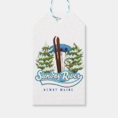 Logo van de Sunday River Newry Maine Cadeaulabel (Voorkant)