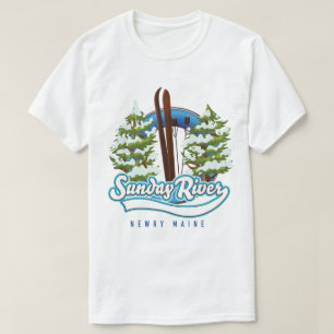 Logo van de Sunday River Newry Maine T-shirt