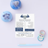 Logo van de tandheelkunde, tandheelkunde, tandheel flyer (Enkel)