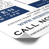 Logo van de tandheelkunde, tandheelkunde, tandheel poster (Hoek)