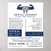 Logo van de tandheelkunde, tandheelkunde, tandheel poster (Voorkant)