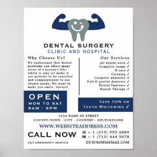 Logo van de tandheelkunde, tandheelkunde, tandheel poster