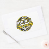 Logo van de Taxi Service van mama Rechthoekige Sticker (Envelop)