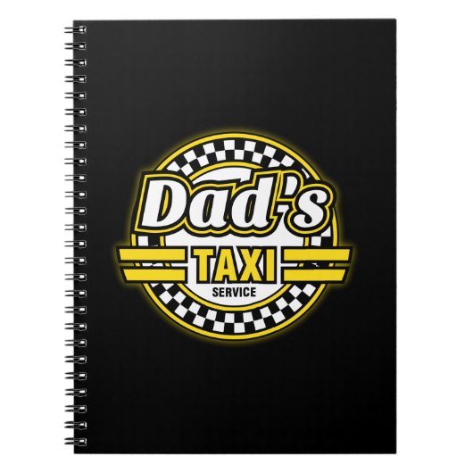 Logo van de Taxi Service van papa Notitieboek (Voorkant)