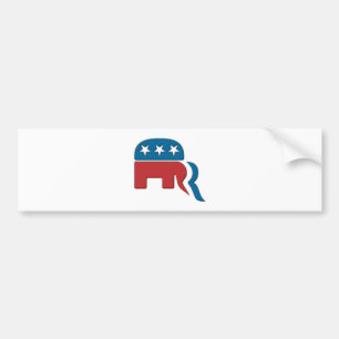 Logo van de verkiezing van de republikeinse partij bumpersticker