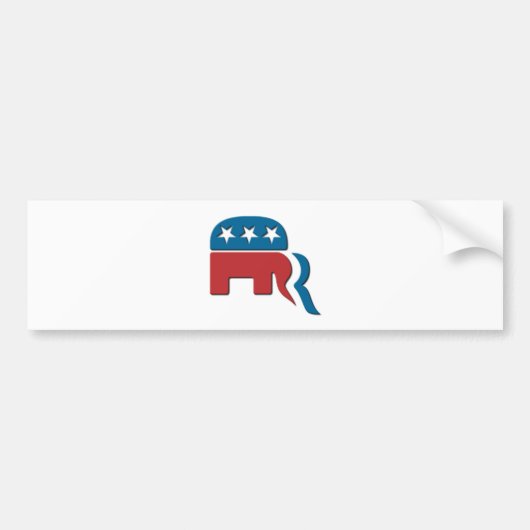 Logo van de verkiezing van de republikeinse partij bumpersticker (Voorkant)