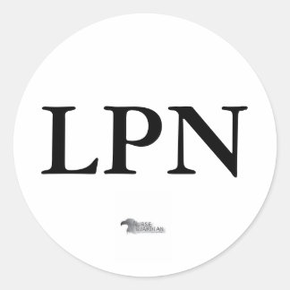 logo van de verzorger, LPN Ronde Sticker