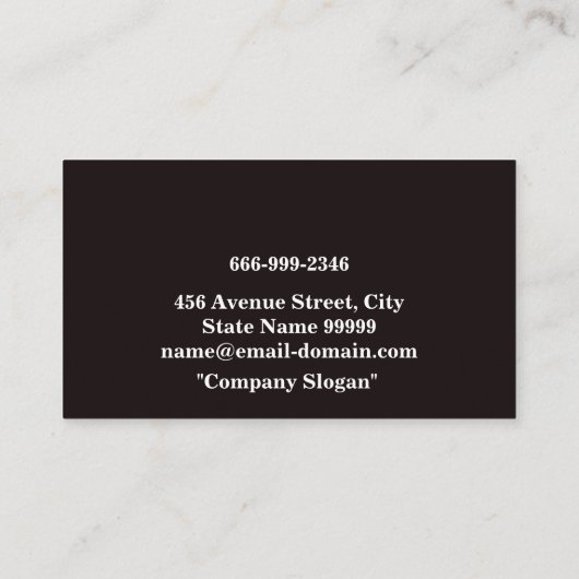 Logo van de verzorger | Rivieren van metaal Visitekaartje (Achterkant)