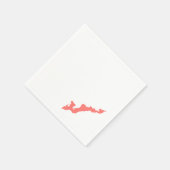 Logo van de viseilanden Napkins - Koraal Servet (Hoek)