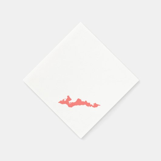 Logo van de viseilanden Napkins - Koraal Servet (Hoek)