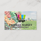 Logo van de voedselleveringsservice visitekaartje (Voorkant)