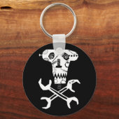 logo van de werkplaats sleutelhanger (Voorkant)