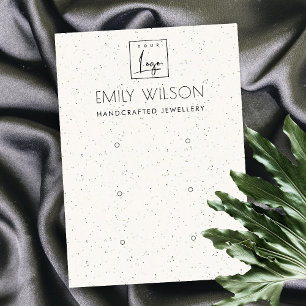 LOGO VAN DE WIT-CERAMISCHE TEXTUUR VAN DRIE OOGWIN VISITEKAARTJE