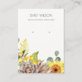 LOGO VAN DE ZONDER PIJN CONE FLORAL EARRING VISITEKAARTJE (Voorkant)