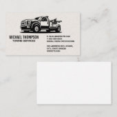 Logo van een trekkend vrachtwagen visitekaartje (Voorkant / Achterkant)