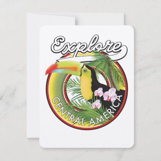 Logo van Explore Midden-Amerika. (Achterkant)