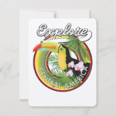 Logo van Explore Midden-Amerika. (Voorkant)