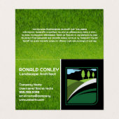Logo van gazonverzorgingsdienst | Landschaps Tuini Visitekaartje (Buitenkant ongevouwen)