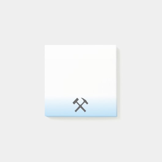 Logo van geoloog hamer post-it® notes (Voorkant)