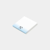 Logo van geoloog hamer post-it® notes (Schuin)
