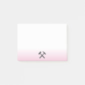 Logo van geoloog hamer post-it® notes (Voorkant)