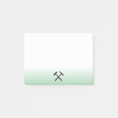 Logo van geoloog hamer post-it® notes (Voorkant)