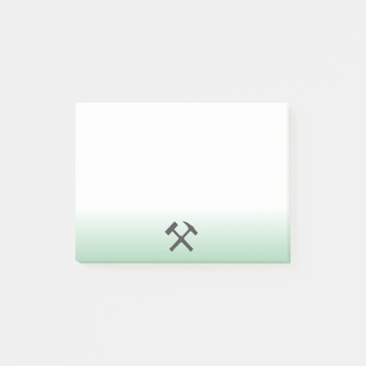 Logo van geoloog hamer post-it® notes (Voorkant)
