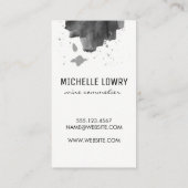 Logo van glanzend glas | Uitdrukkend Visitekaartje (Achterkant)