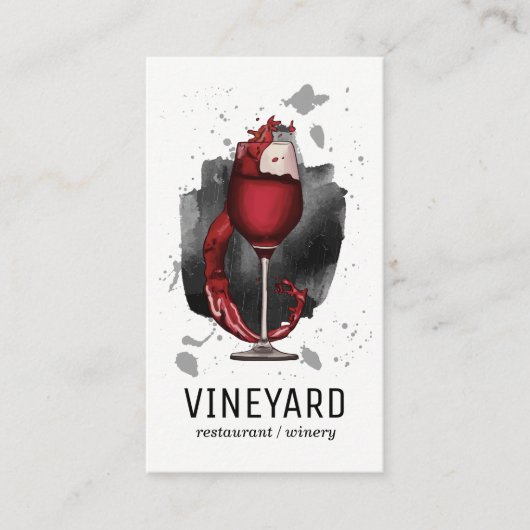 Logo van glanzend glas | Uitdrukkend Visitekaartje (Voorkant)