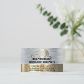 Logo van gouden auto sportwagen visitekaartje (Staand voorkant)