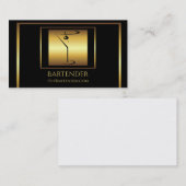 Logo van goudmartini visitekaartje (Voorkant / Achterkant)