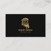 Logo van goudornamenten man visitekaartje (Voorkant)