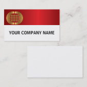 Logo van goudplatte Visitekaartjes (Voorkant / Achterkant)