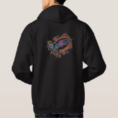 Logo van haaienschil hoodie (Achterkant)