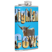 Logo van het Afbeelding van de hoge Koe, Heupfles (Rechts)