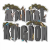 Logo van het Afbeelding van het dierenKoninkrijk m Sticker (Voorkant)