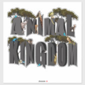 Logo van het Afbeelding van het dierenKoninkrijk m Sticker (Vel)