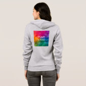 Logo van het Bedrijf van het Bedrijf van het Women Hoodie (Achterkant volledig)