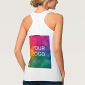 Logo van het Bedrijfs van de vrouw van de Tanktop  (Achterkant)