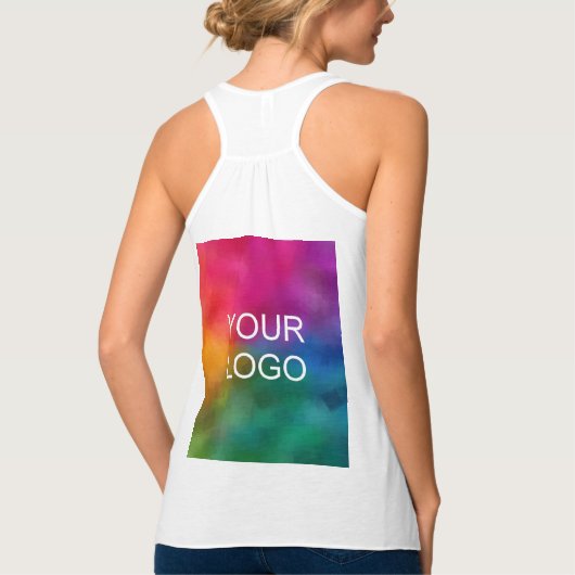 Logo van het Bedrijfs van de vrouw van de Tanktop  (Achterkant)