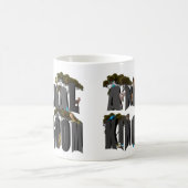 Logo van het dierenrijk met dieren, koffiemok (Center)