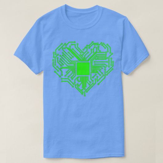 logo van het elektronisch circuit t-shirt (Design voorkant)